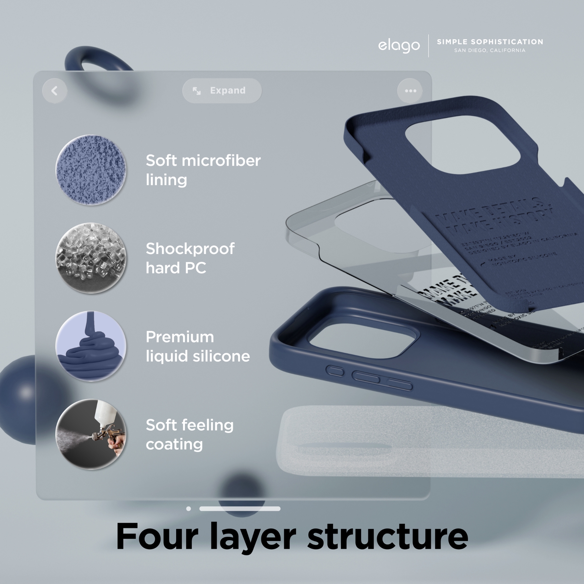 Ốp Lưng Silicone Elago Dành Cho iPhone 15 Pro Max / iPhone 15 Pro, Elago Premium Silicone Case - HÀNG CHÍNH HÃNG