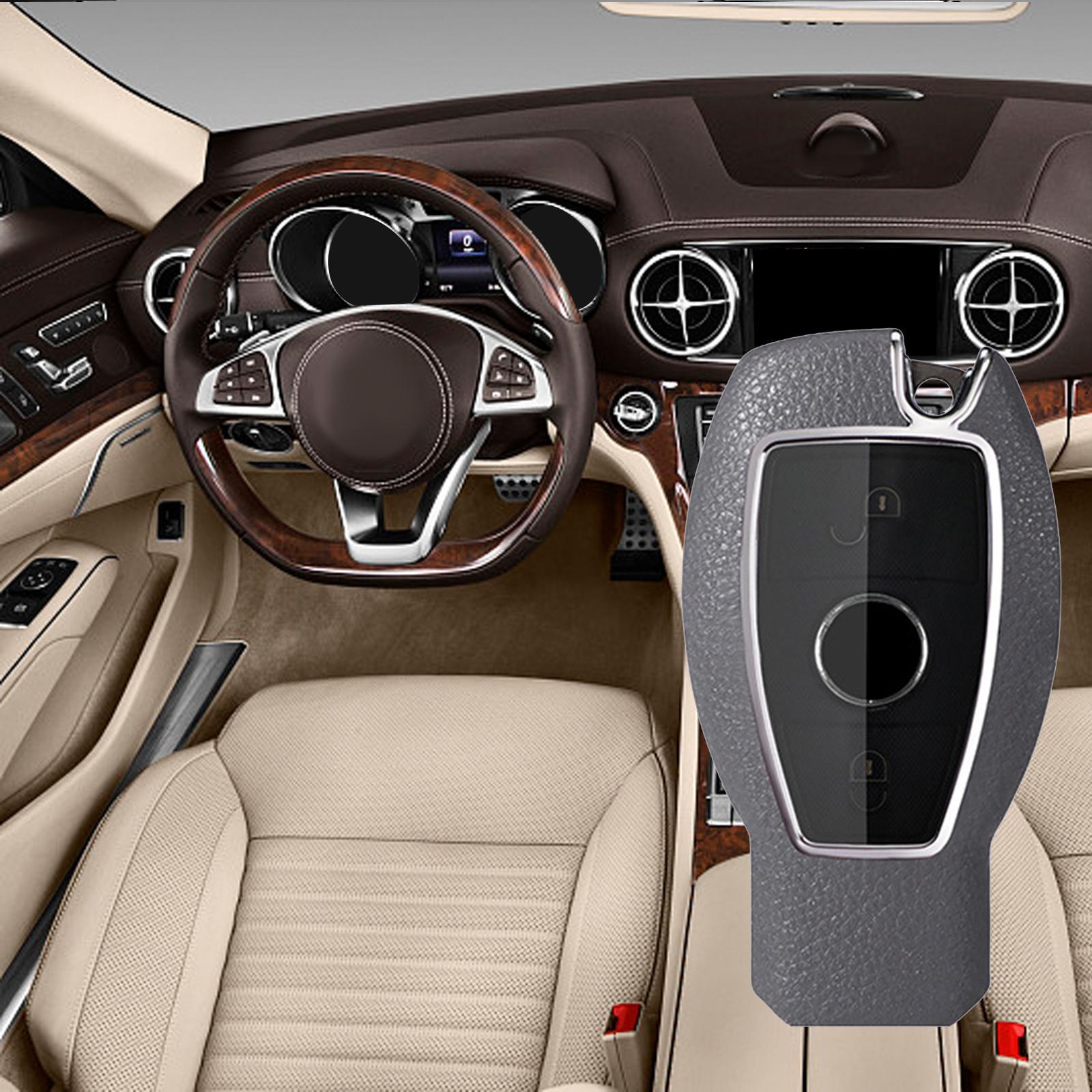 Car Key Fob Case Holder Protector for Mercedes- A B Class ml Gray