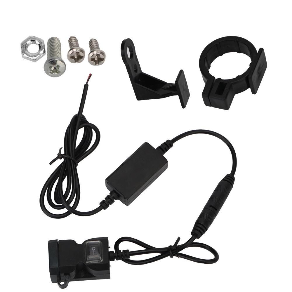 For Phone Mobile Handlebar Or Mirror Waterproof 5V 3.1A Adapter Dual USB Port Motorbike Motorcycle Charger Power Supply Socket 12V