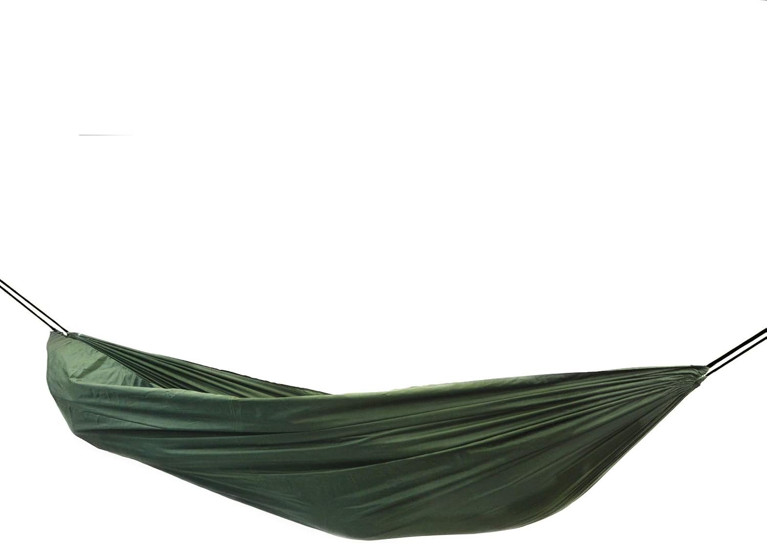 Võng Dù 2 Lớp Màu Xanh Vải Dày Siêu Mát Tiện Dụng Kèm 2M Dây Dù