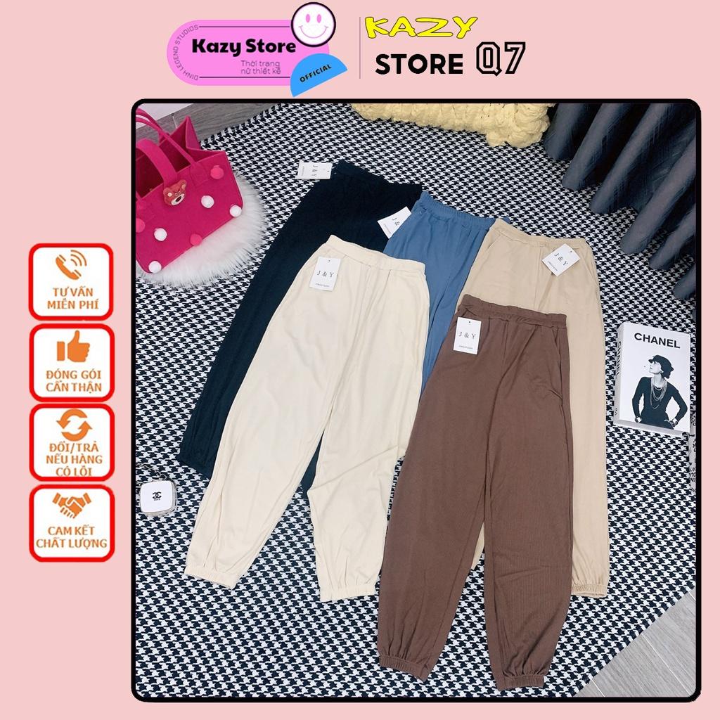 Quần jogger nữ bo chun siêu đẹp KAZY STORE Q007