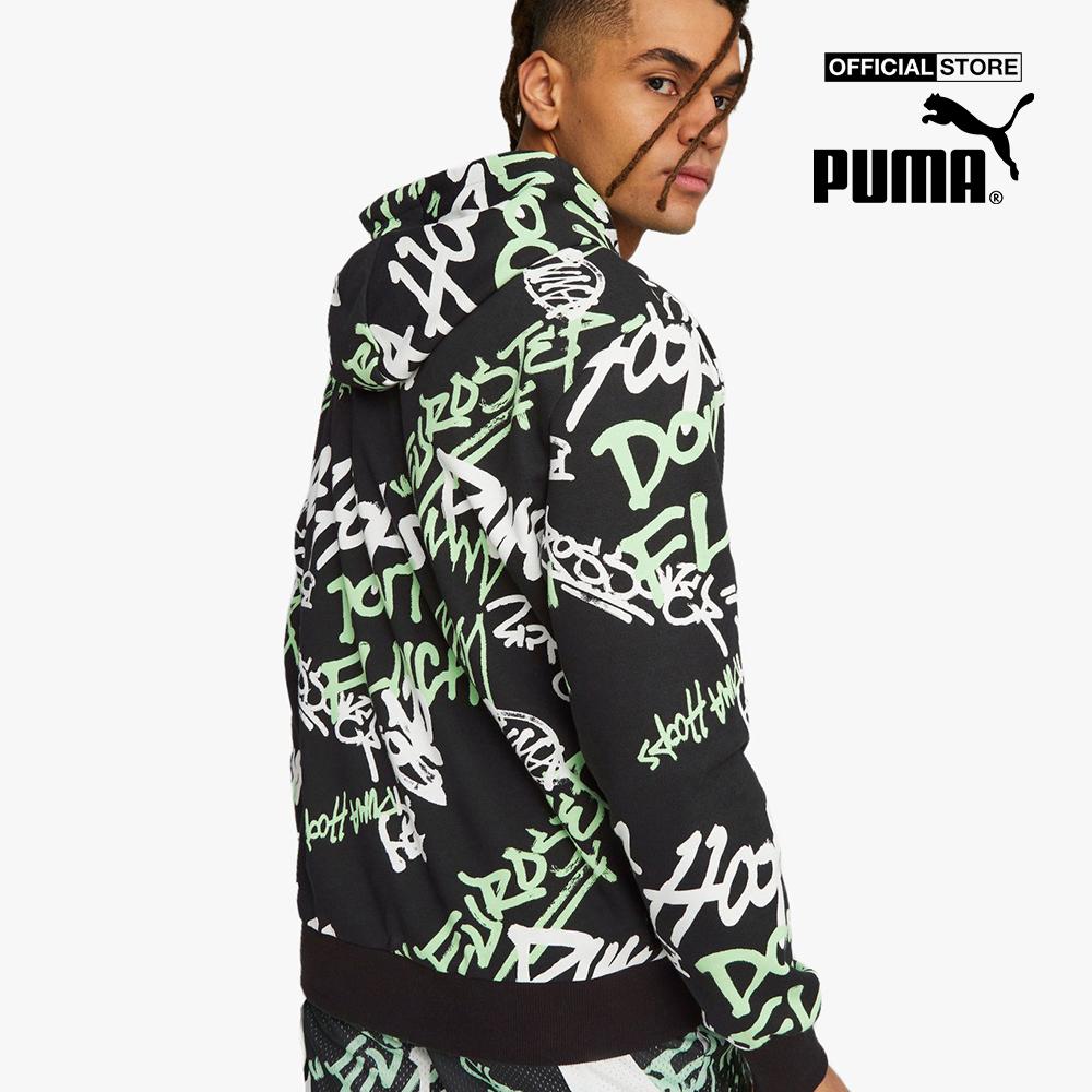 PUMA - Áo hoodie nam tay dài Freestyle Booster Basketball 539240