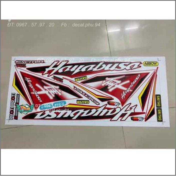 Tem rời Exciter 150 Hayabusa đỏ -1