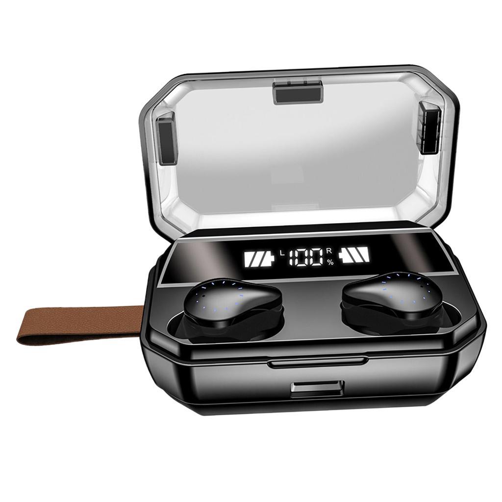 Wireless Bluetooth5.0 Earphone Waterproof Portable Earbud w/ Charger Case