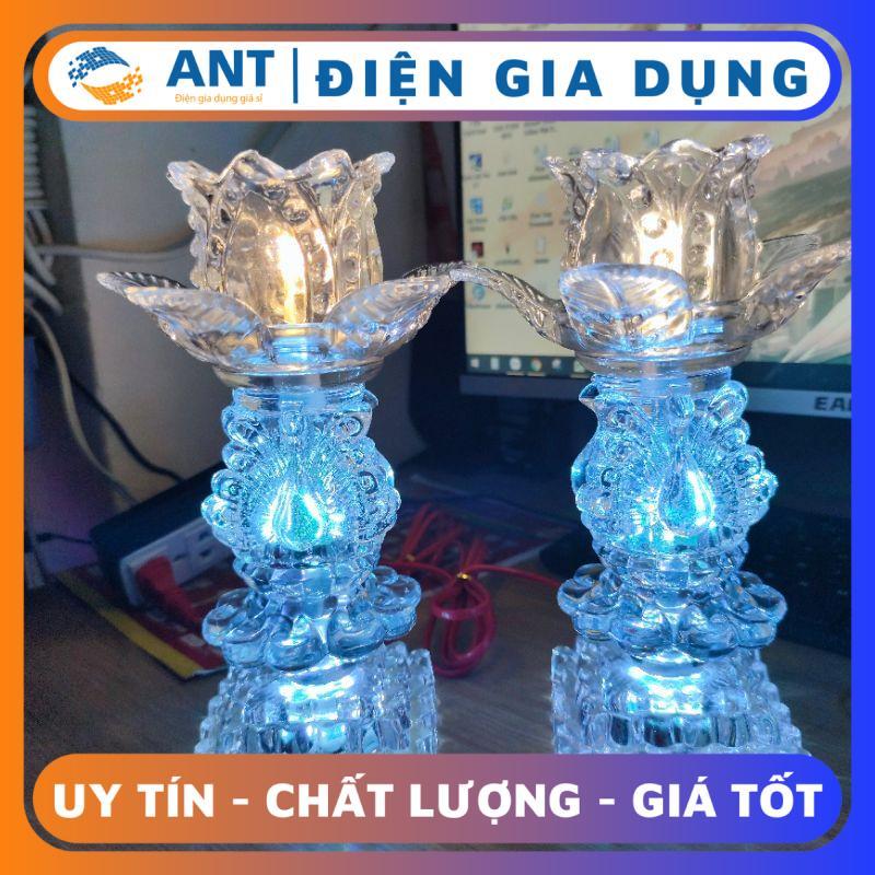 ĐÈN THỜ Hoa Sen Thủy Tinh - 05