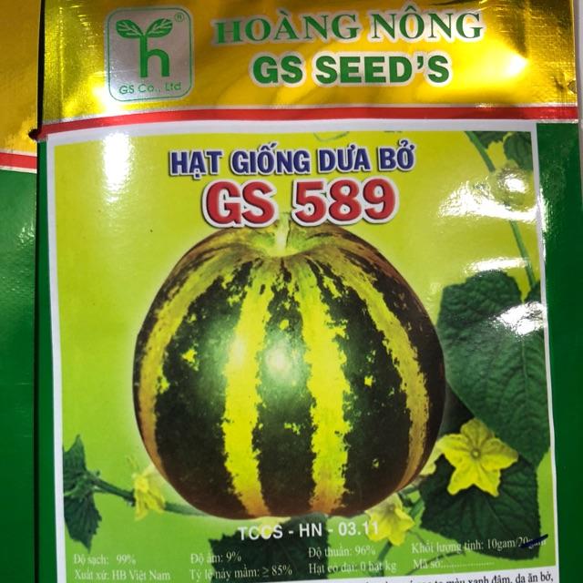 HẠT GIỐNG DƯA BỞ GS589 gói 10gr