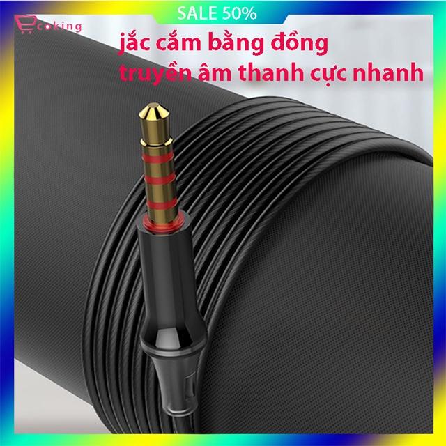 Tai Nghe dây Gaming Nhét Tai Ecoking,âm thanh nổi Chơi Game Chống Ồn Có Micro lõi bằng đông nguyên chất - Hàng Chính Hãng