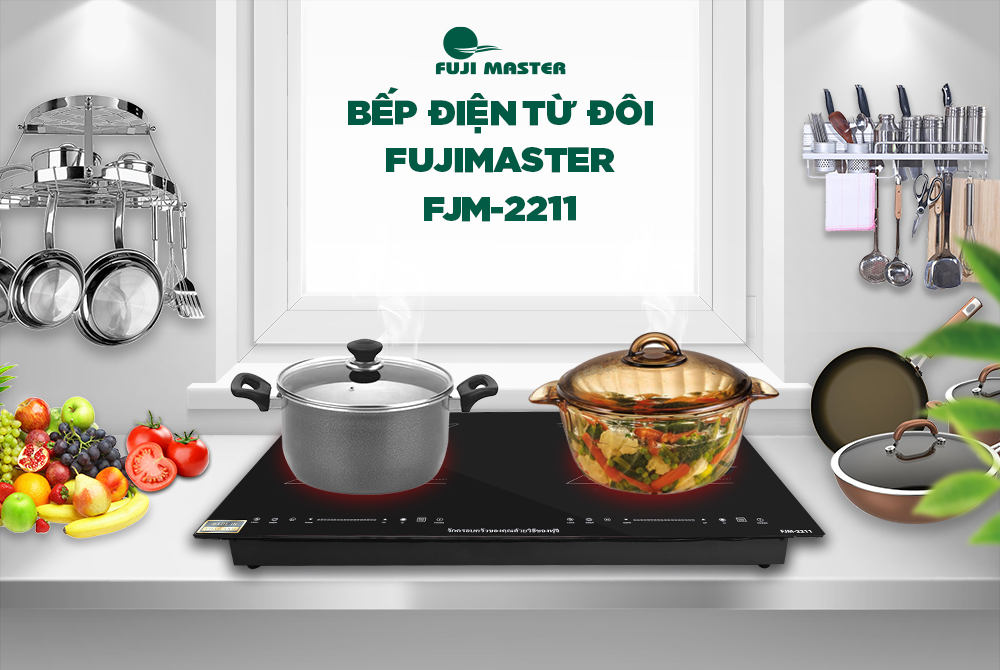 Bếp đôi điện từ Fuji Master FJM-2211 - Hàng chính hãng