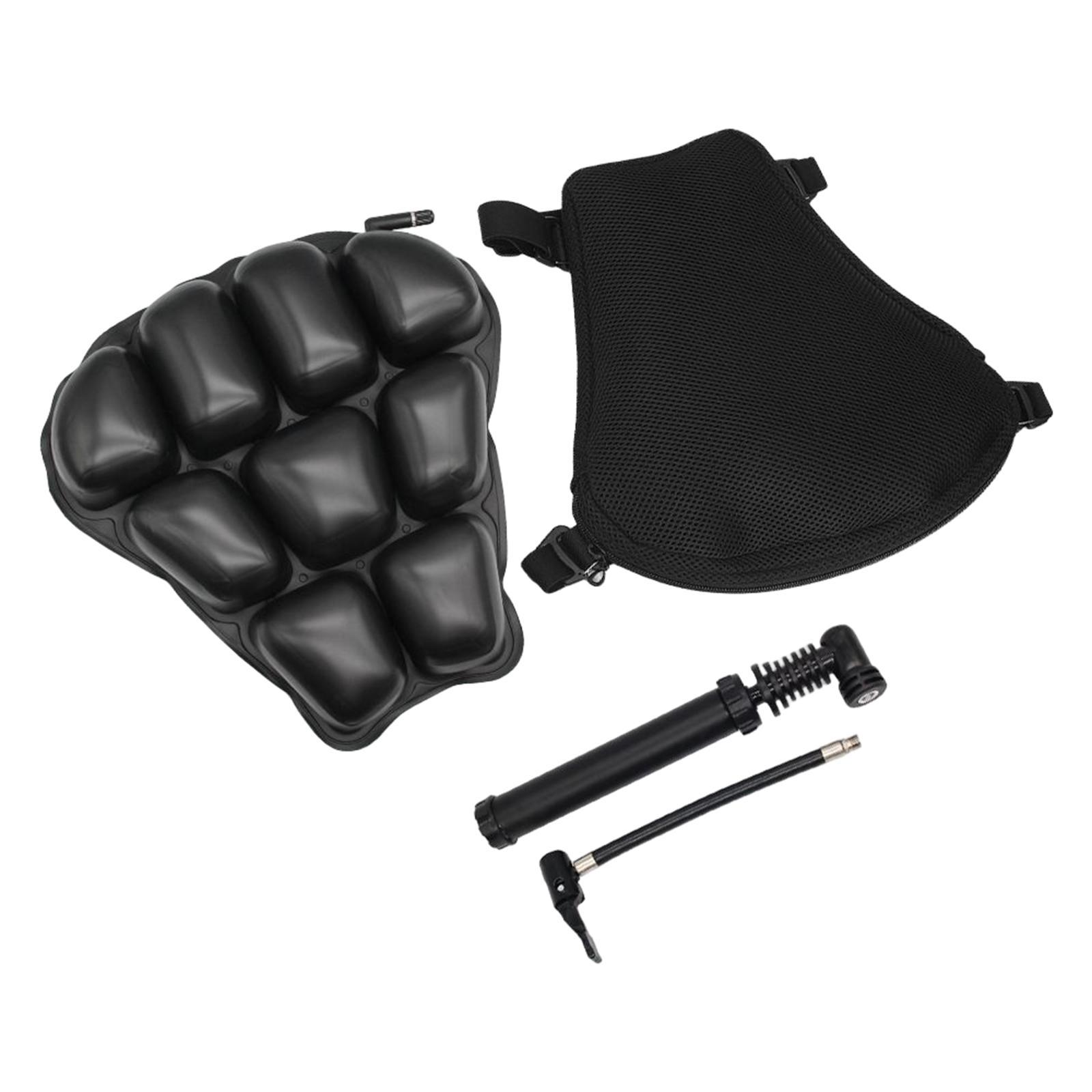 Motorcycle Seat Cushion, with Seat Cover, Inflatable for Motorbike Durable