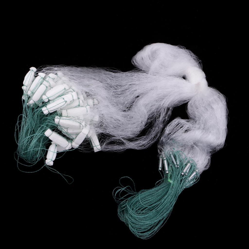 2pcs Fishing Fish Mesh Trap Nylon Fishing Gill Net Casting Nets