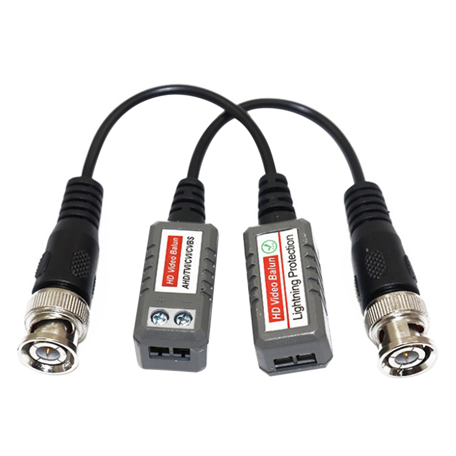 Video Balun Camera Hd 2.0 Mp Chất Lượng Cao, Giữ Chặt Dây Cáp Bằng Vít