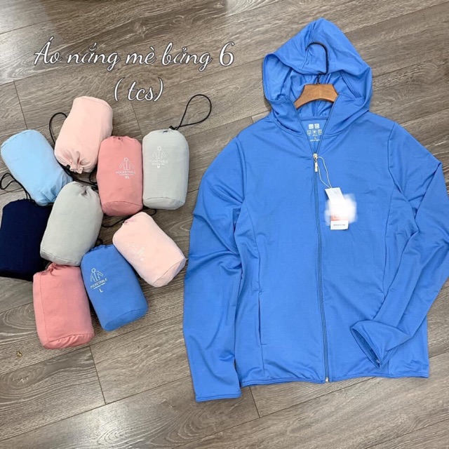 Áo chống nắng THÔNG HƠI TÚI CUỘN CHO NỮ – HÀNG CAO CẤP – xanh dương – M