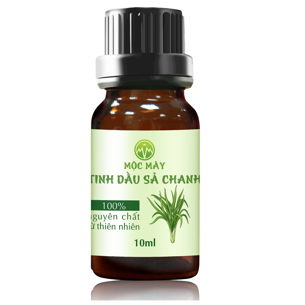 Tinh dầu sả chanh 10ml Mộc Mây - tinh dầu nguyên chất 100% từ thiên nhiên - chất lượng và mùi hương vượt trội