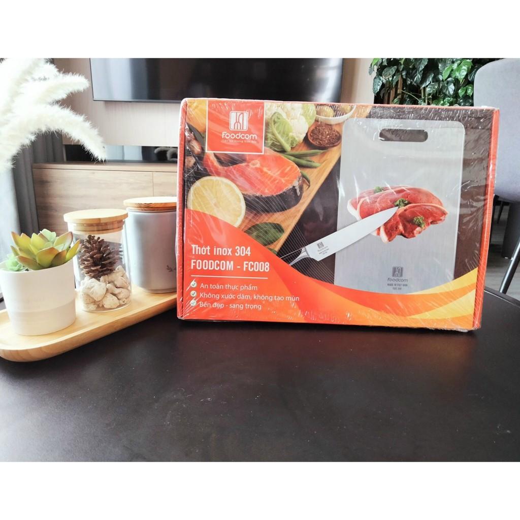 Thớt Inox 304 Foodcom cao cấp FC008