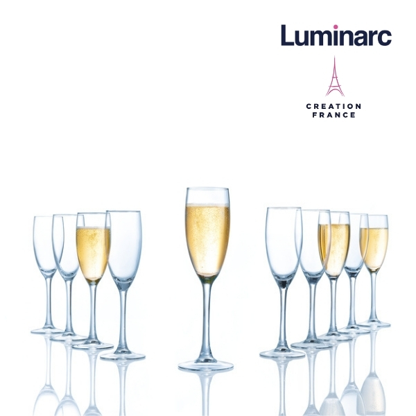 Bộ 4 Ly Champagne Thuỷ Tinh Luminarc World Wine 160ml - LUWOG8981 