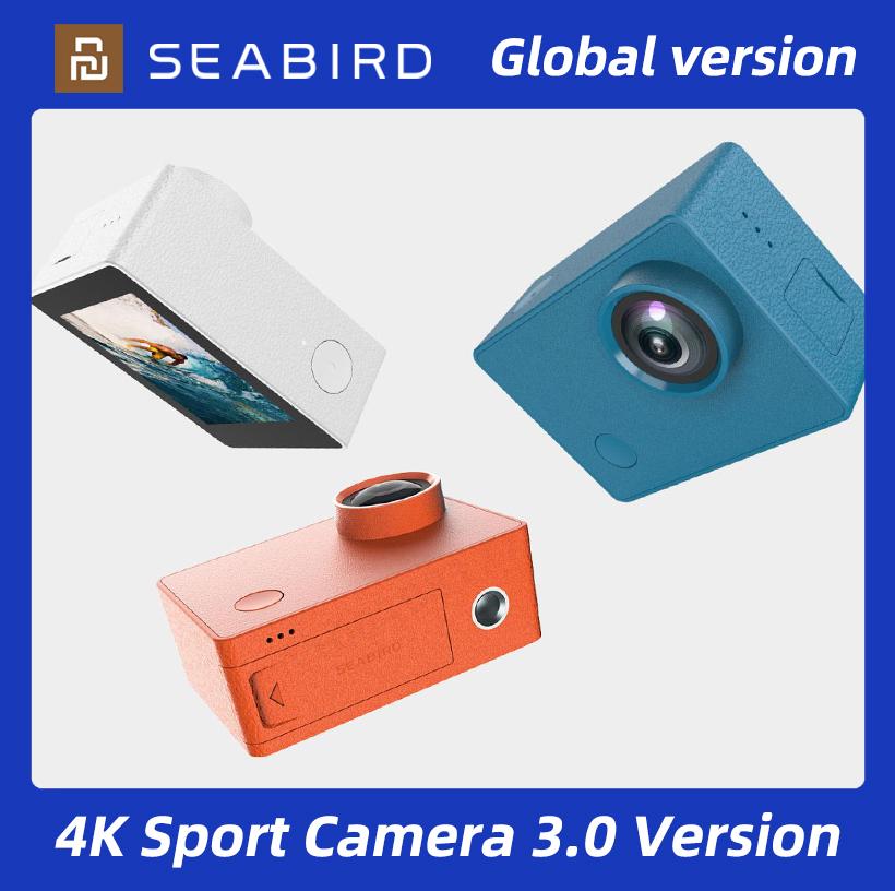 Phiên bản toàn cầu Máy ảnh thể thao Seabird 4K/30 Khung hỗ trợ Đi xe Lặn SDIO3.0 Máy ảnh thông minh truyền tốc độ cao