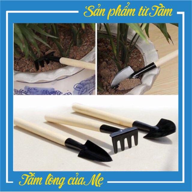 Đồ Chơi Bộ Dụng Cụ Làm Vườn Mini 3 Món Cho Bé Làm Việc