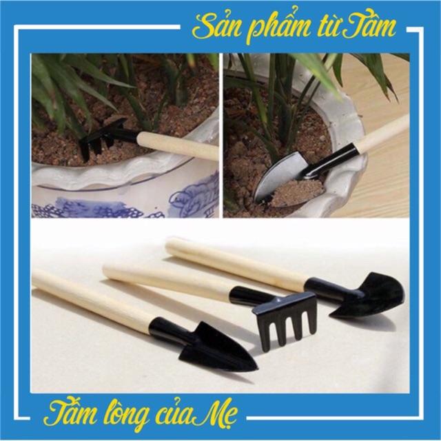 Đồ Chơi Bộ Dụng Cụ Làm Vườn Mini 3 Món Cho Bé Làm Việc (Bé từ 7 tuổi trở lên)