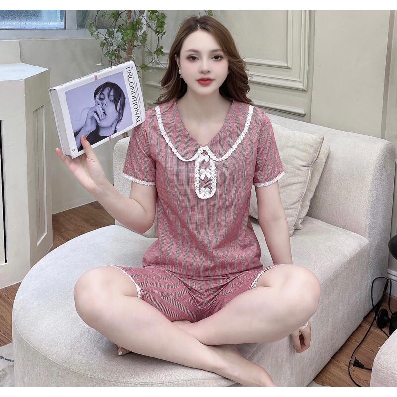 Quần áo mặc nhà vải kate mẫu lửng