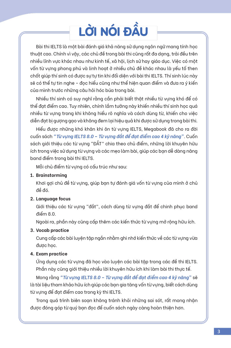 Từ Vựng Ielts 8.0 - Từ Vựng Đắt Để Đạt Điểm Cao 4 Kỹ Năng