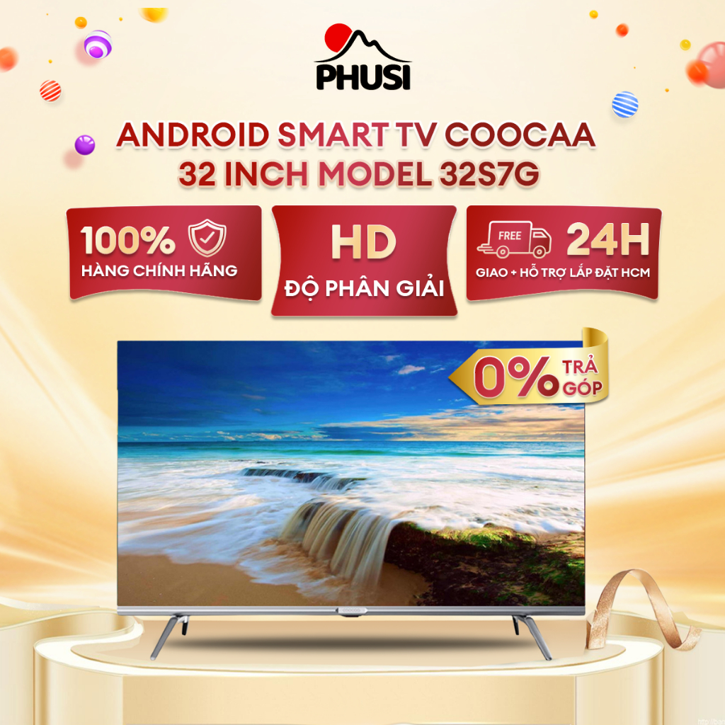 Android SMART TV Coocaa 32 inch - Model 32S7G Android 11.0 (Model 2020) - Hàng chính hãng