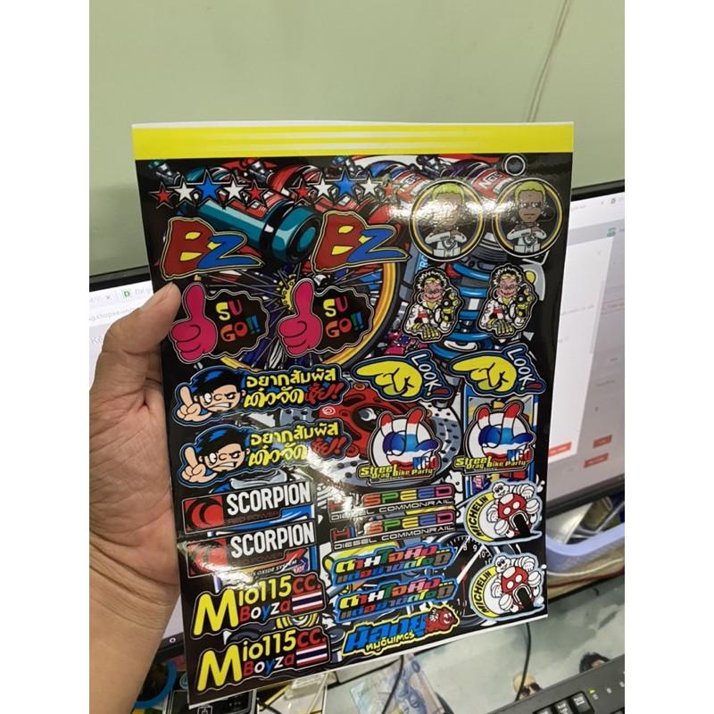 Logo sticker thailan mini trang trí xe máy,laptop...