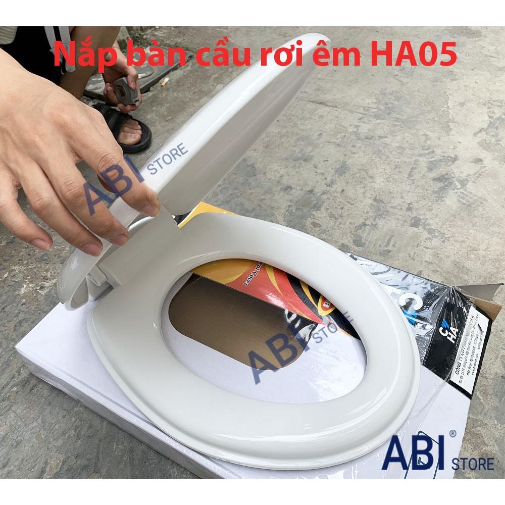 Nắp bệt bồn cầu phổ thông, nắp đậy bàn cầu toilet dày đẹp giá rẻ, nắp bồn cầu rơi êm HA05