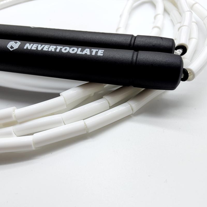 Nevertoolate TPU Hạt mềm Cườm đính cườm với Sao lưu PVC 4mm Tốc độ dây tự do Bỏ qua dây không có Tangle Fitness CrossFit Màu sắc: Hạt TPU và PVC