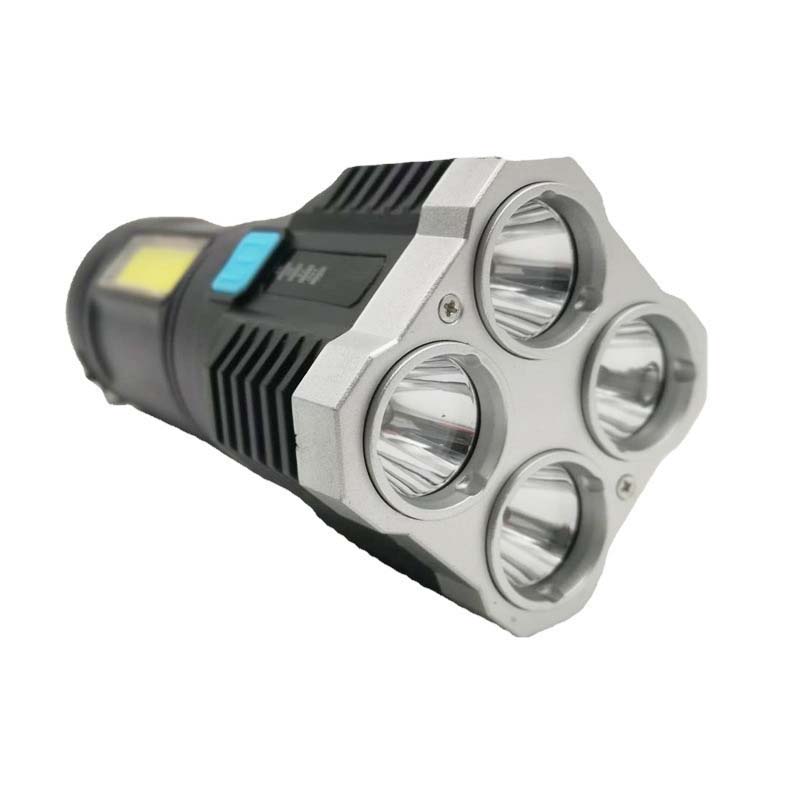 Đèn pin cầm tay 4 led sạc usb