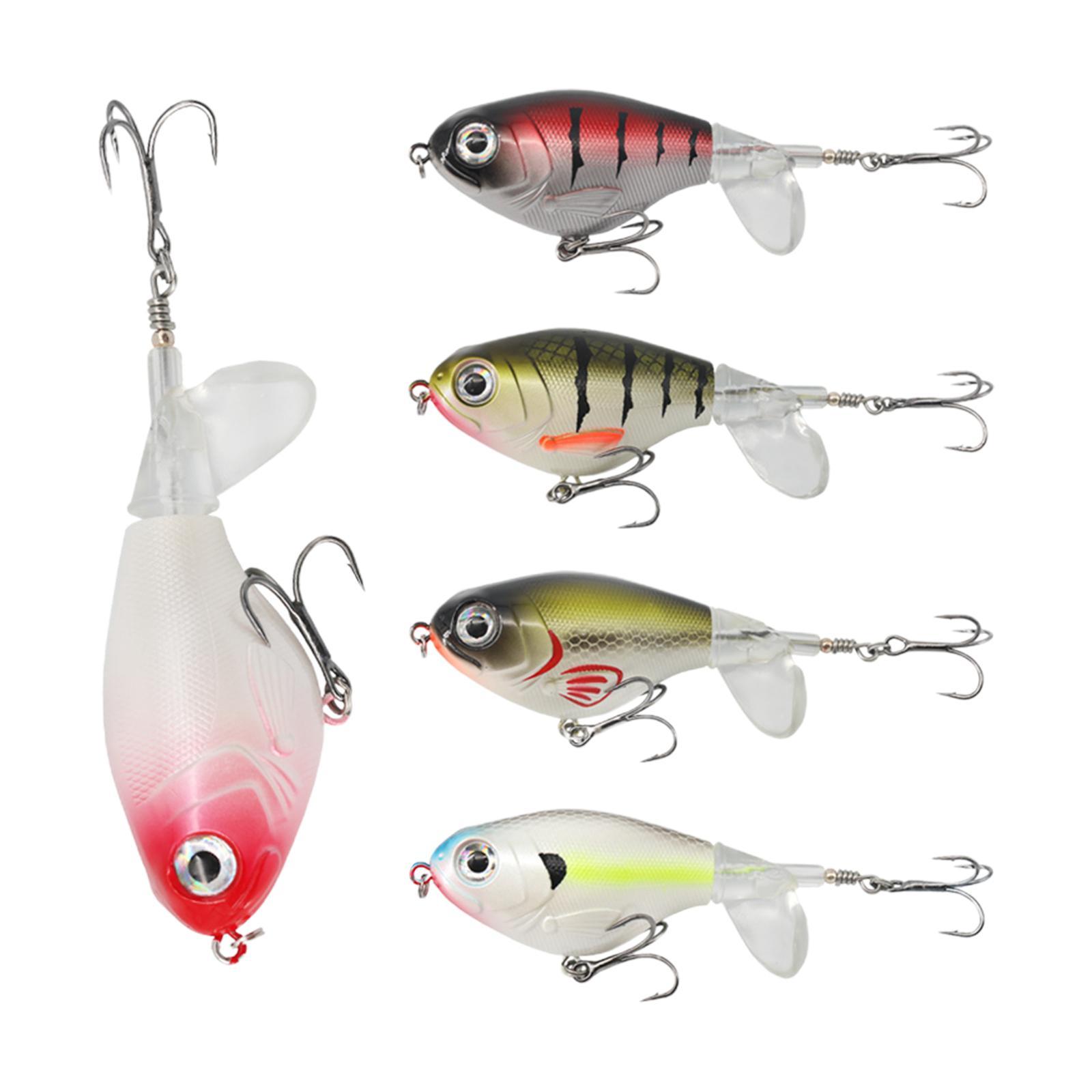 5x Fishing Propeller Tail Swimbaits Hard Baits for Saltwater