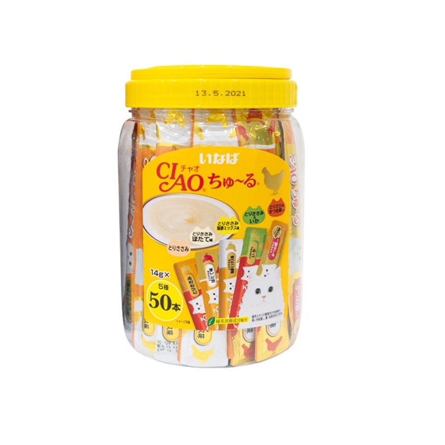 Sốt/ Snack thưởng Ciao Churu cho mèo Hộp 50 thanh