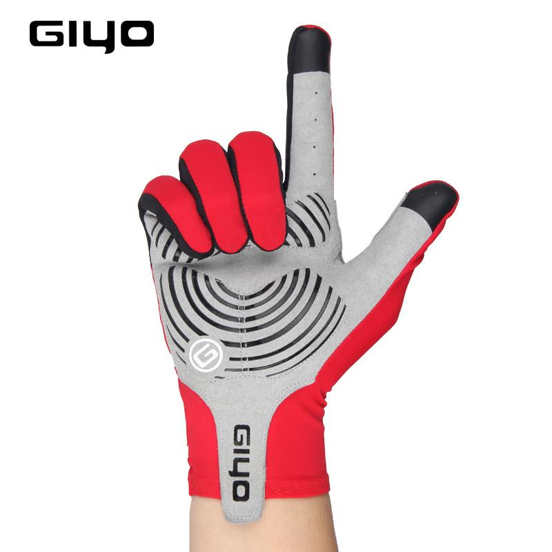 Bơm Giyo Màn Hình Cảm Ứng Long Full Ngón Tay Găng Tay Xe Đạp Thể Thao Chống Trơn Trượt Nữ Nam Găng Tay Xe Đạp Mtb Xe Đạp Đường Bộ Đi Xe đua Xe Găng Tay
