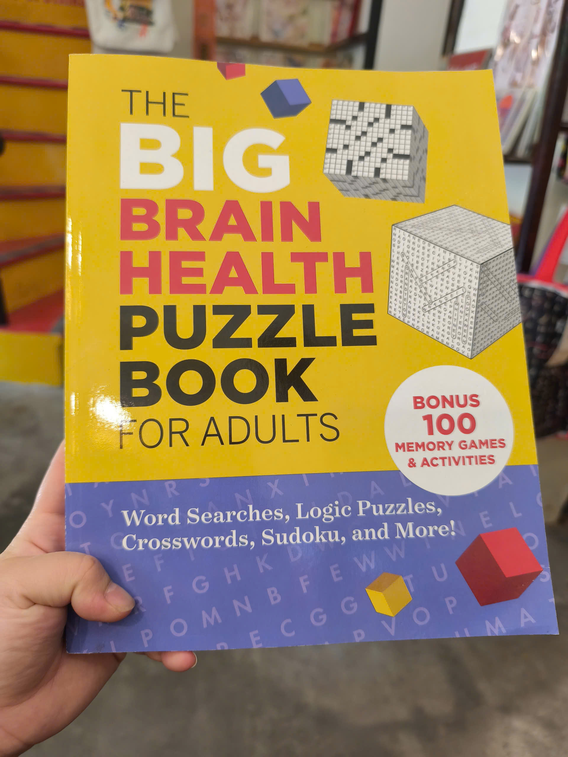 Sách - The Big Brain Health Puzzle Book: Sudoku, Logic Puzzles | Ngoại văn Nhập khẩu / Sách giải trí
