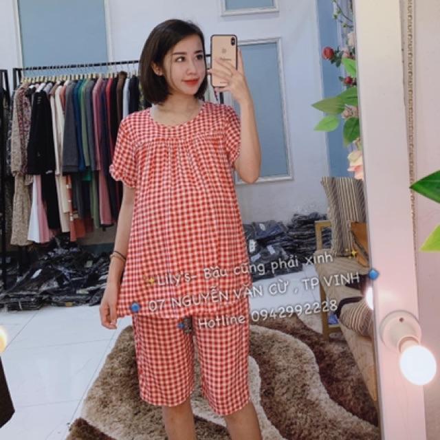 Bộ lanh lửng Bầu free size 45-72kg