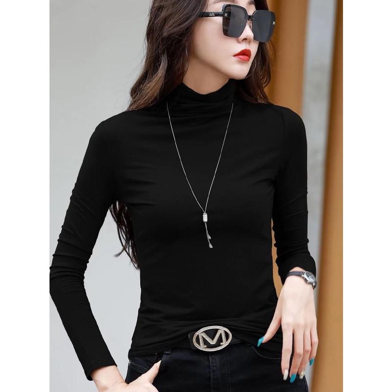 MS805 Áo giữ nhiệt nữ cổ lọ lót nỉ siêu ấm hàng Quảng Châu