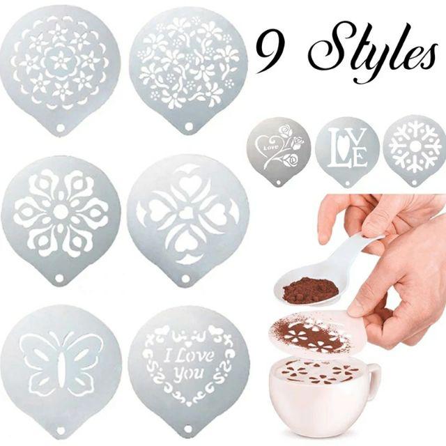 Khuôn inox tạo hình trang trí cho cà phê, bánh ngọt