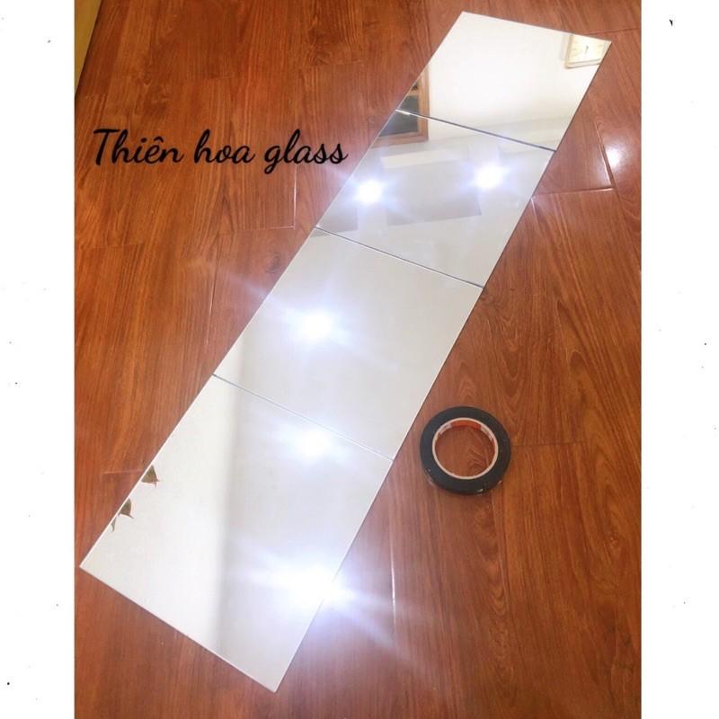 ương toàn thân dán tưởng 4 mảnh gương lớn 30 x 120cm tiện lợi an toàn gương cánh tủ