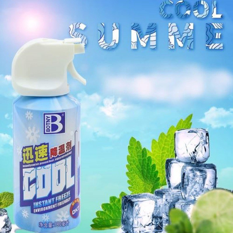 Bình xịt làm lạnh tức thời ô tô xe máy Instant Freeze Cool 260ml - Làm lạnh nhanh, khử mùi hiệu quả