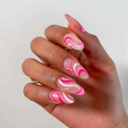 Sticker Nails 3D | Swirls Xoáy Màu | Hình Dán Móng