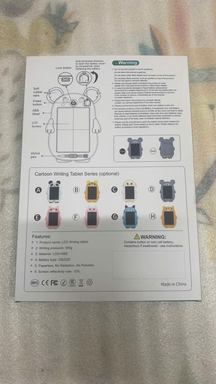 Bảng vẽ từ LCD cao cấp - Hình hổ vàng