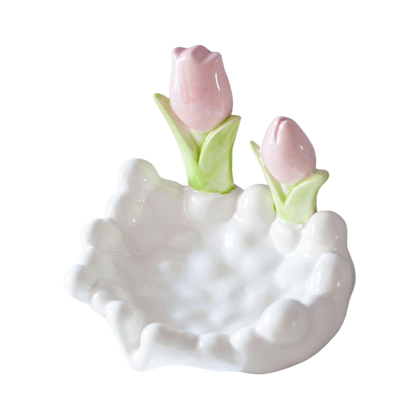 Soap Container Box Bathroom Punch Free Smooth Cartoon Flower Shape Soap Dish