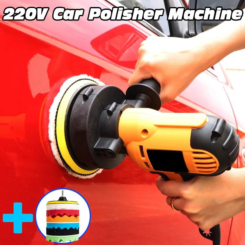 Máy đánh bóng ô tô điện 220V Máy đánh bóng tự động Máy đánh bóng tốc độ có thể điều chỉnh Công cụ đánh bóng chà nhám