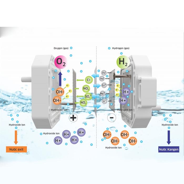 Máy Lọc Nước RO Hydrogen Ion Kiềm Kangaroo KG100MED 5 Lõi - Hàng Chính Hãng