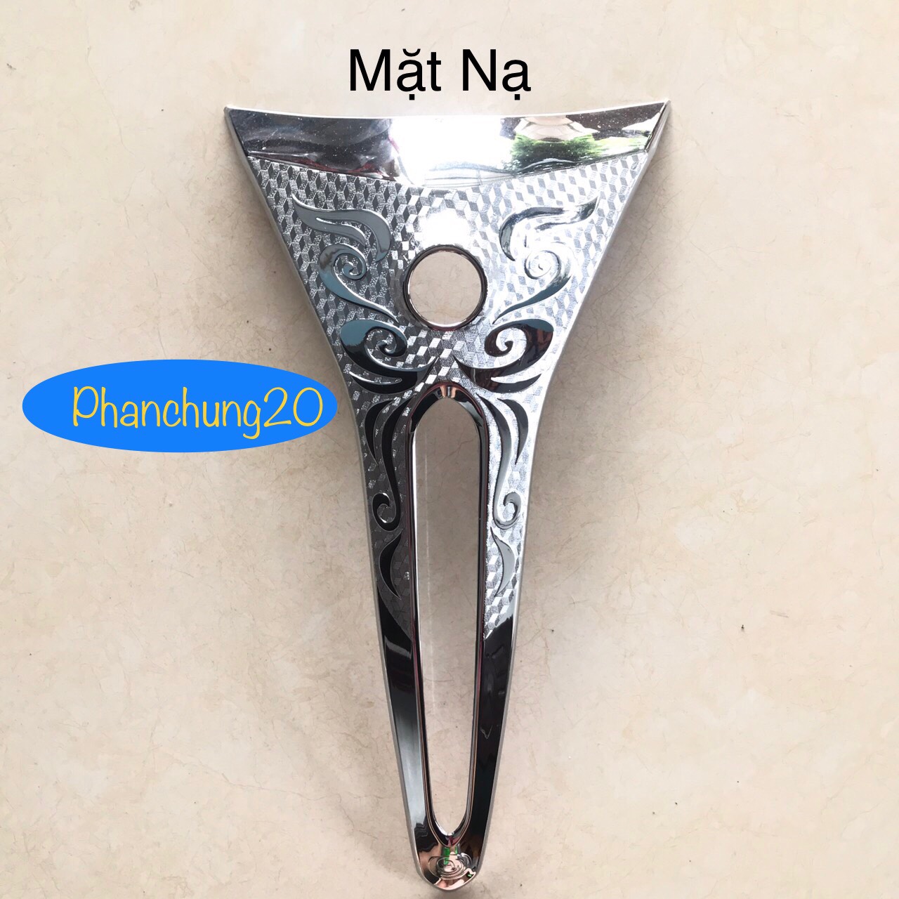 ỐP MẶT NẠ TRƯỚC DÙNG CHO ĐỜI XE YAMAHA GRANDE 2023 2024 CROM