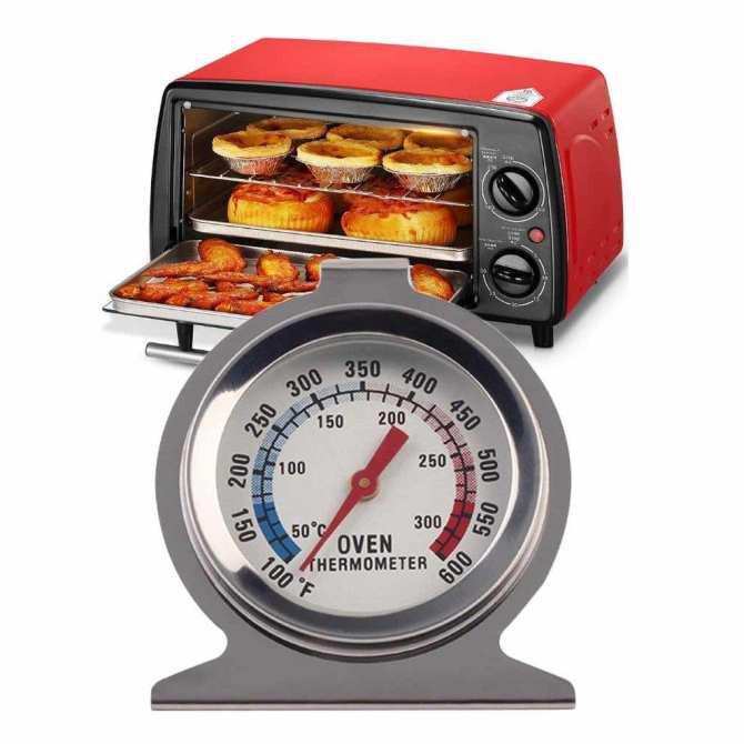 Nhiệt kế lò nướng - Oven Thermometer + tạp dề chống thấm nước