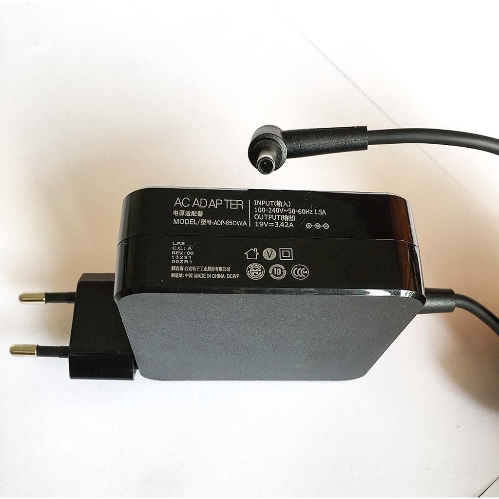 Sạc Tương Thích Cho Laptop Asus 19V-3.42A - Vuông - Chân Nhỏ 65W - Hàng Nhập Khẩu New Seal TEEMO PC TEAC244