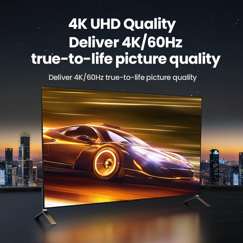 Bộ Truyền HDMI 4K và VGA Không Dây 50M Ugreen 90909A CM586, hỗ trợ độ phân giải 4K@30Hz hàng chính hãng