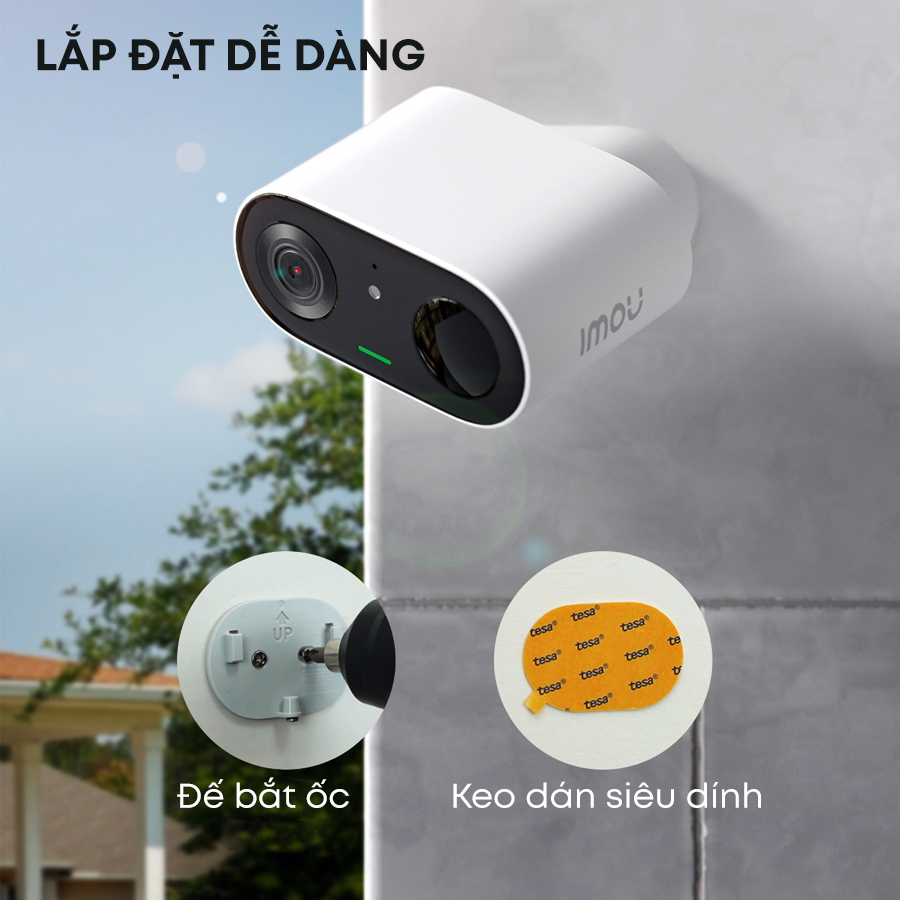 Camera Wifi dùng pin 2K iMOU IPC-B32P-V2 Cell Go - Hàng chính hãng