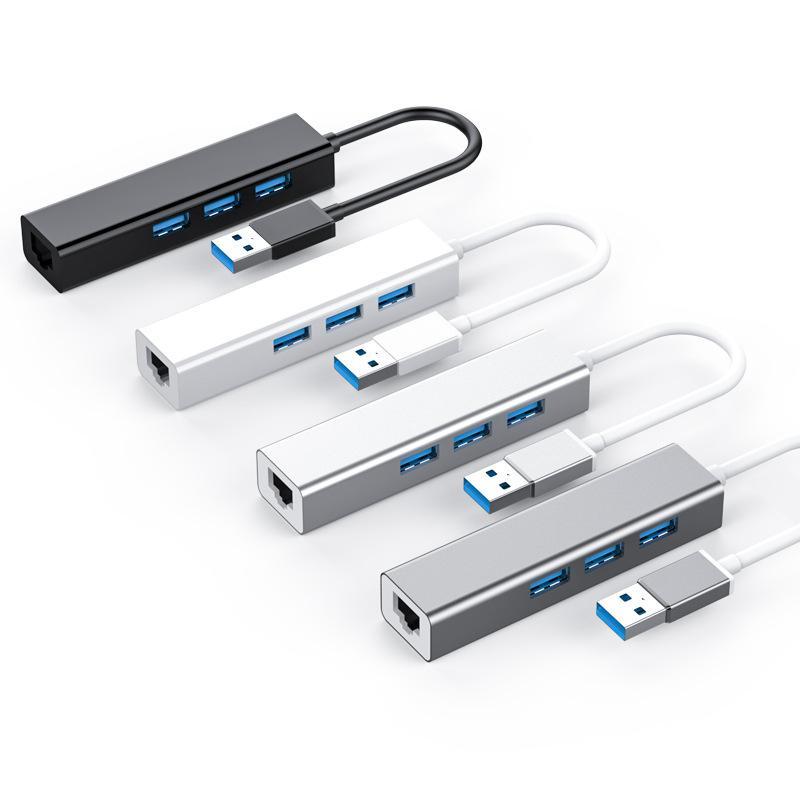 Đảm bảo chất lượng card mạng mạng có dây cổng cáp mạng chuyển đổi đế cắm usb notebook chuyển giao diện 3.0hub adapter nhánh dòng
