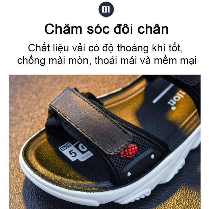 Giày sandal dành cho bé trai đế mềm kiểu Hàn Quốc